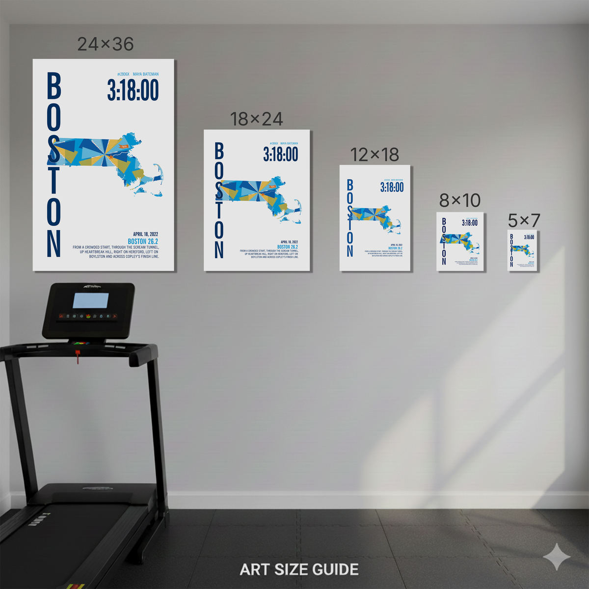 Sydney 26.2 City Race Map Marathon Poster