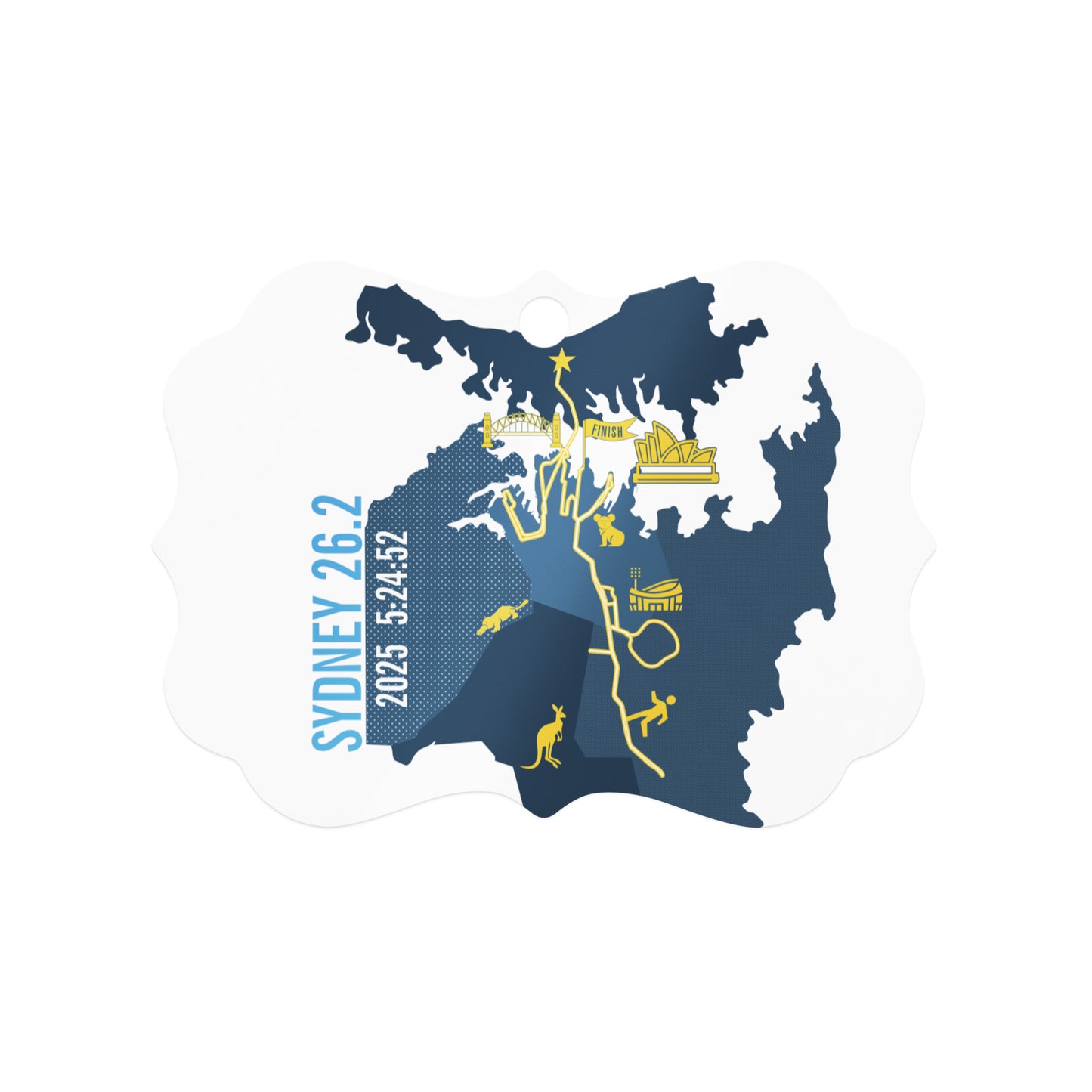 Sydney Iconic Marathon Course Ornament