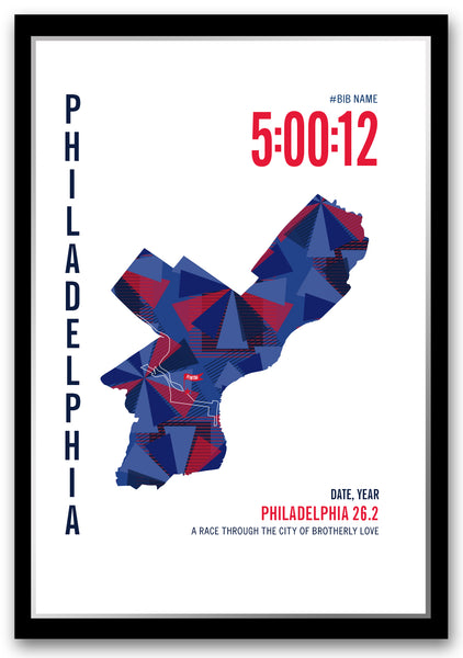 Philadelphia 26.2 Marathoner Map