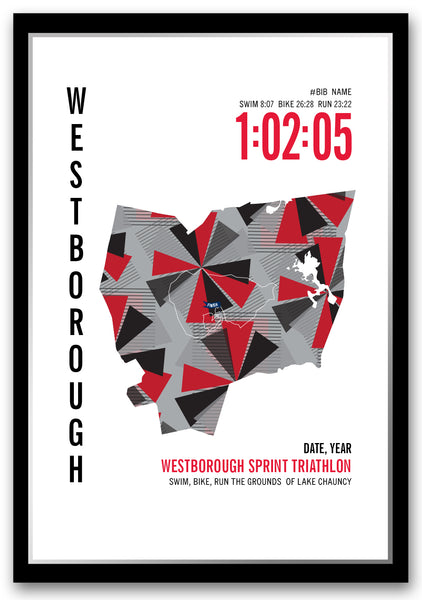 Westborough Sprint Triathlon Map