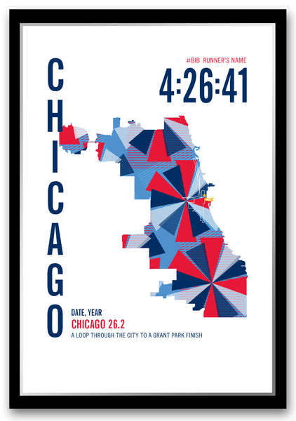 Chicago 26.2 Marathoner Map