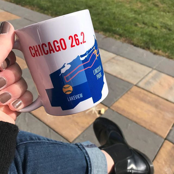 Chicago 26.2 Marathoner Map Course Mug
