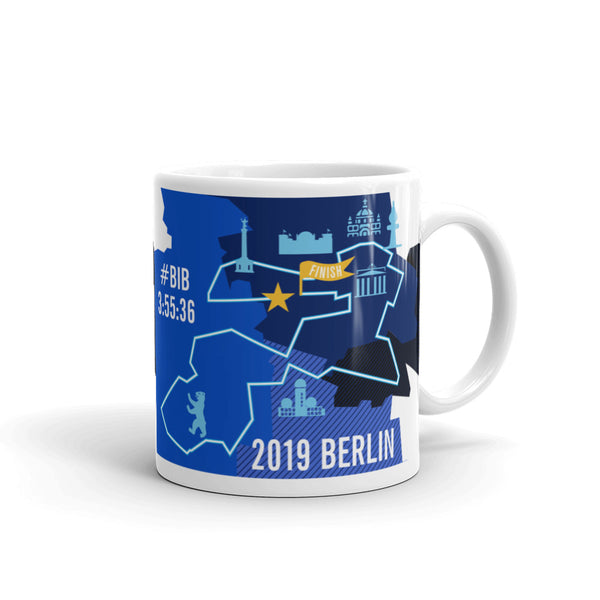 Personalized Berlin 26.2 Marathoner Course Map Mug