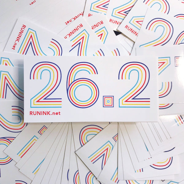 26.2 Vinyl Sticker - Run Ink