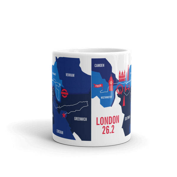 London 26.2 Marathoner Map Course Mug