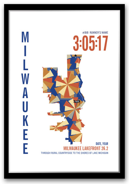 Milwaukee Lakefront 26.2 Marathoner Map