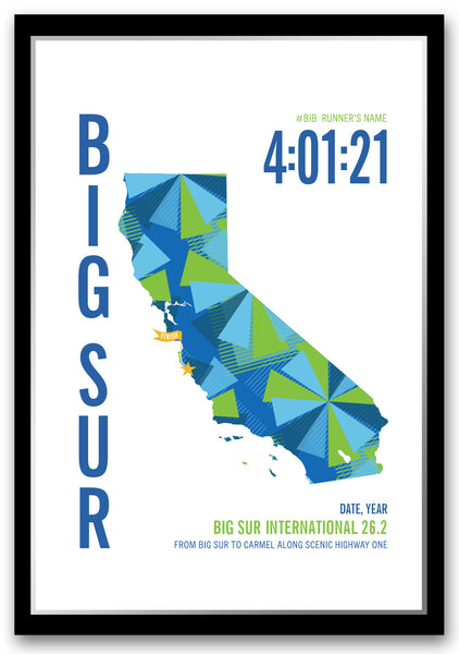 Big Sur Marathoner Map