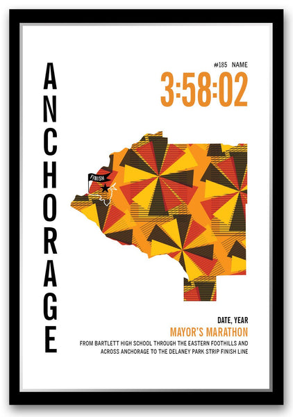 Mayor's Marathoner Map - Run Ink