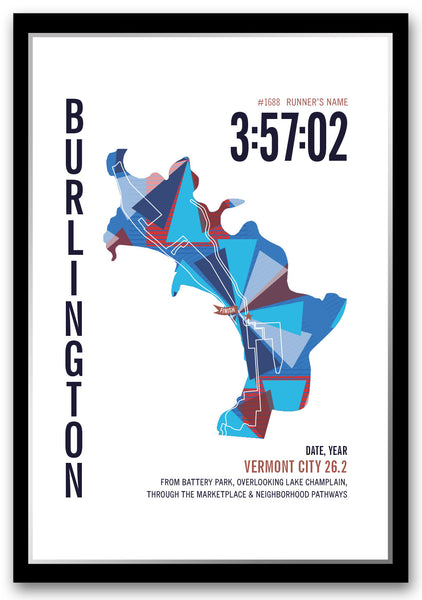 Vermont City Marathoner Map