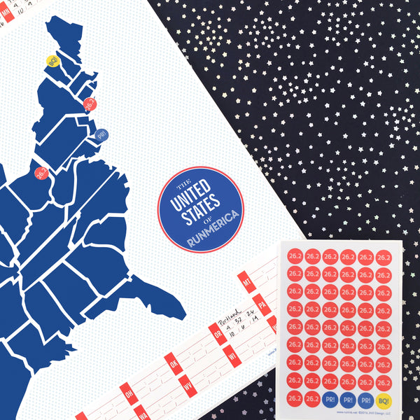 How to Frame Your USA Map Race Sticker Chart