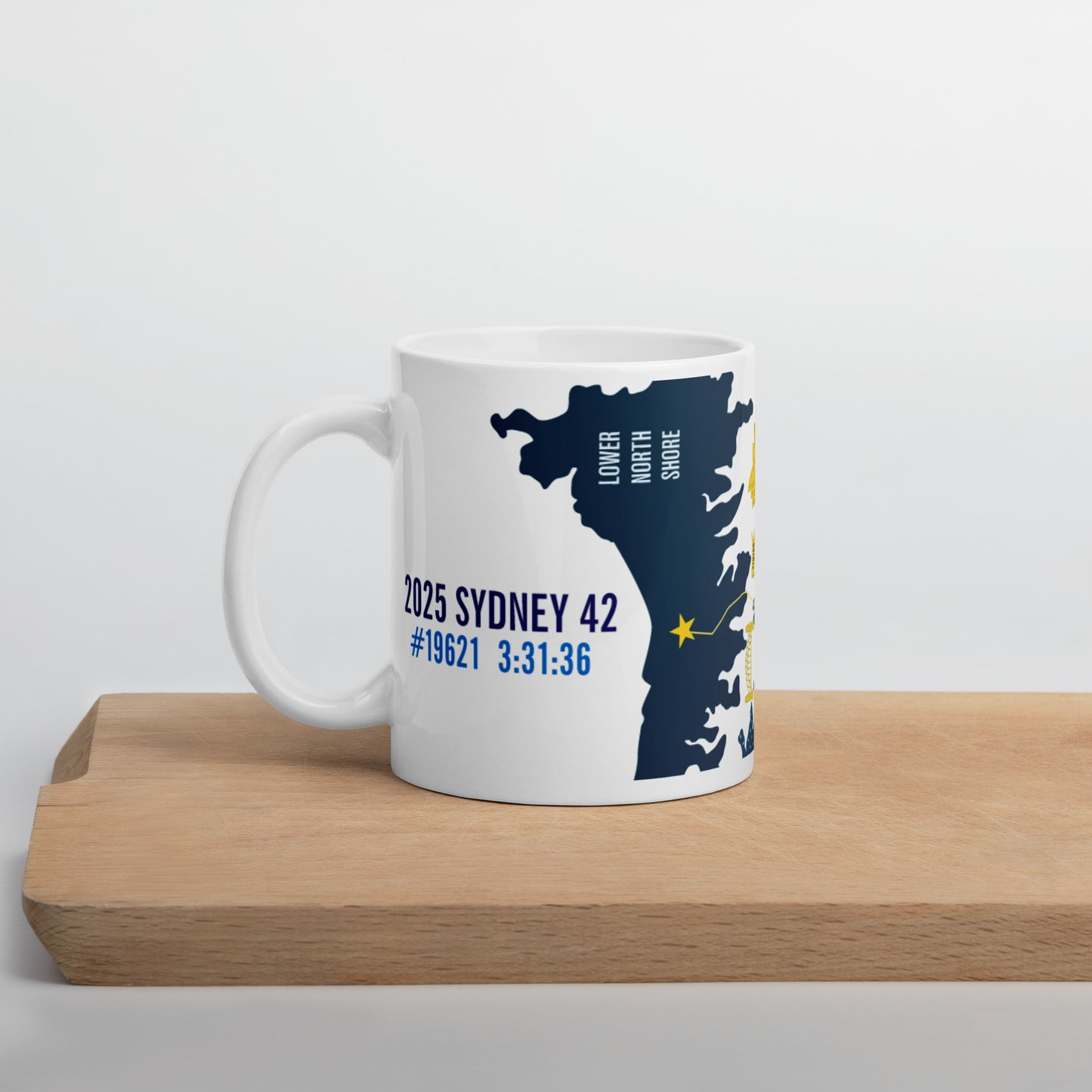 Personalized Sydney 26.2 Marathon Course Mug
