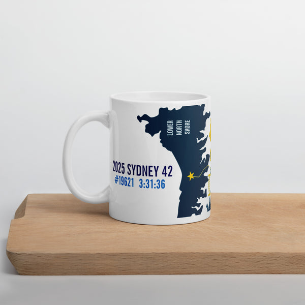 Personalized Sydney 26.2 Marathon Course Mug