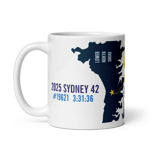 Personalized Sydney 26.2 Marathon Course Mug