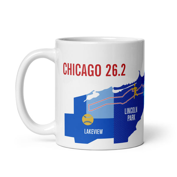 Chicago 26.2 Marathoner Map Course Mug