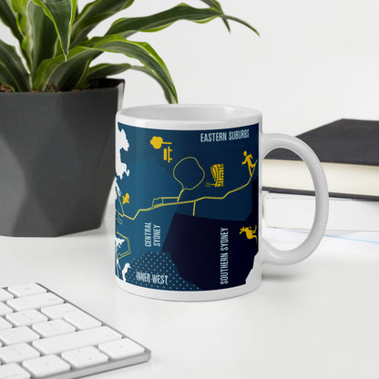 Personalized Sydney 26.2 Marathon Course Mug