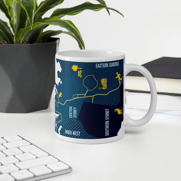 Personalized Sydney 26.2 Marathon Course Mug