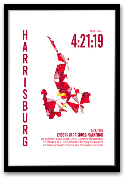 Enders Harrisburg Marathoner Map