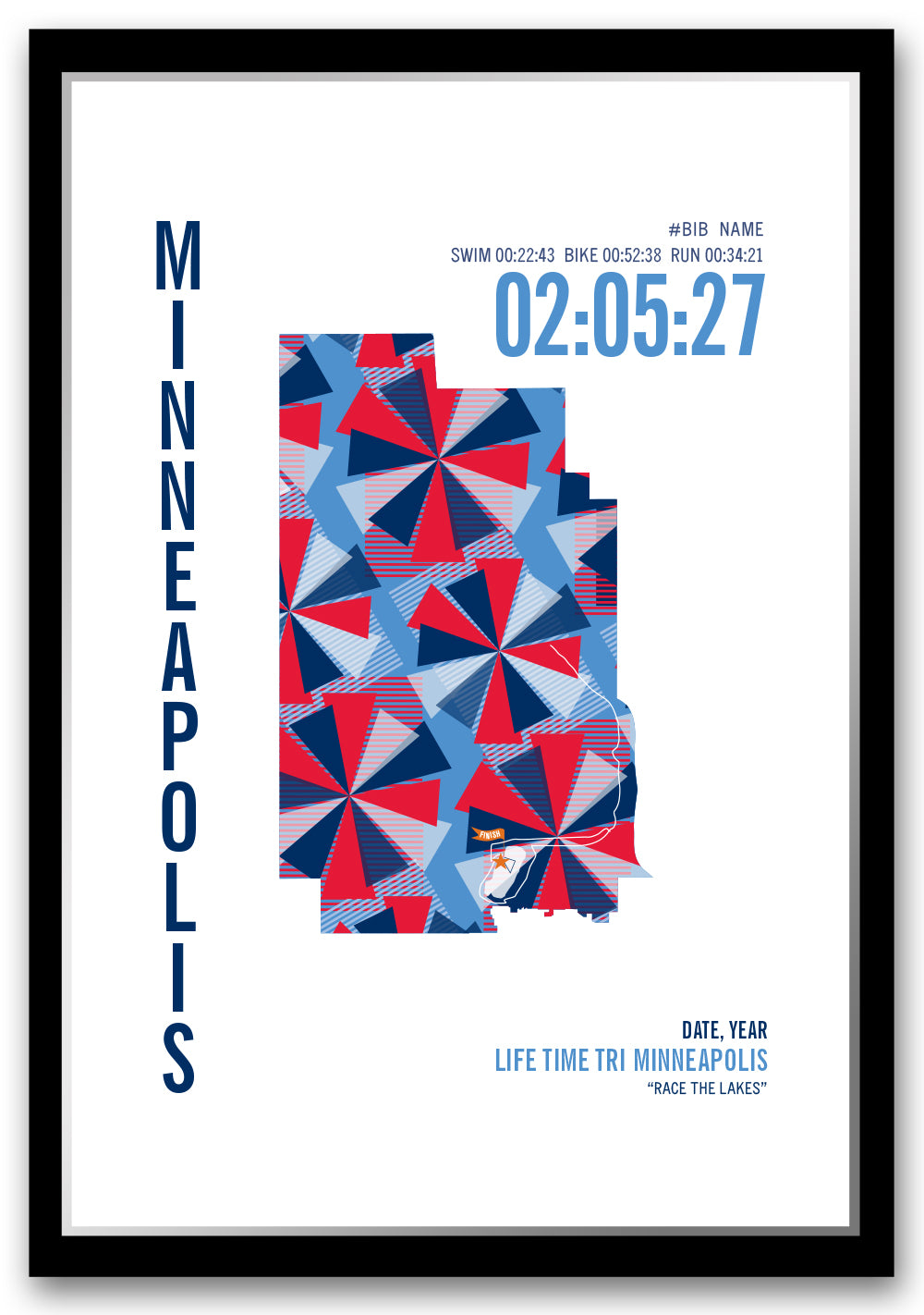 Minneapolis Triathlon Map