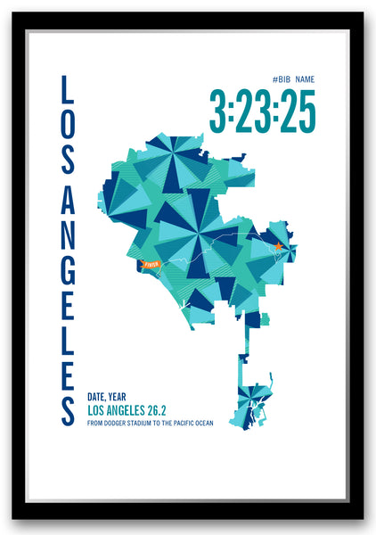 Los Angeles 26.2 Marathoner Map