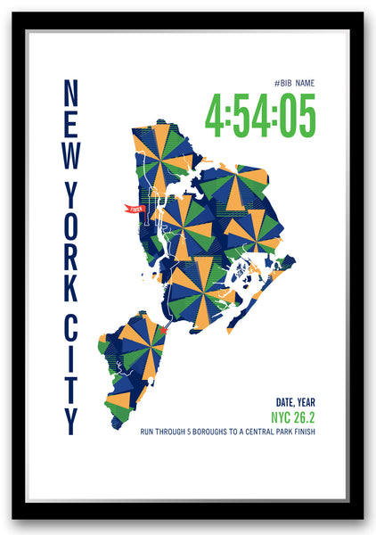 New York City 26.2 Marathoner Map