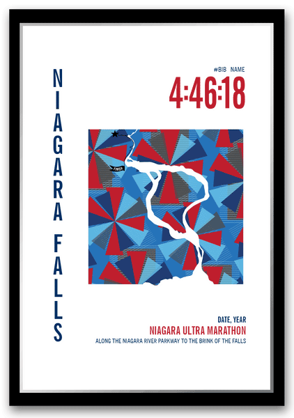 Niagara Ultra Marathoner Map - Run Ink
