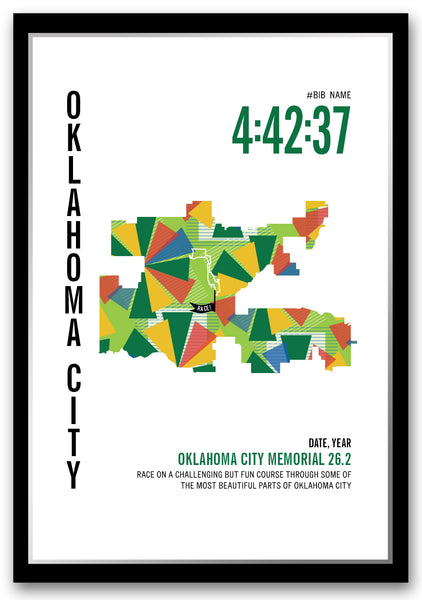 Oklahoma City Memorial 26.2 Marathoner Map