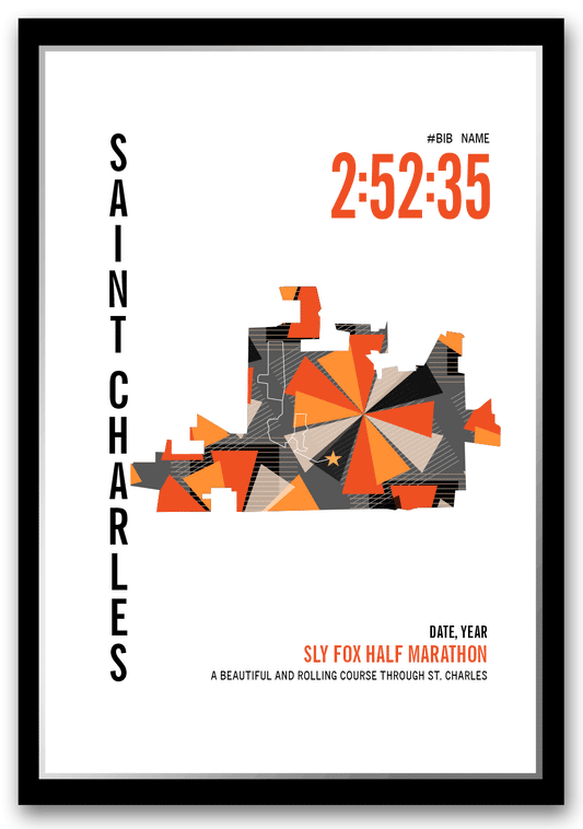 Sly Fox Half Marathoner Map - Run Ink
