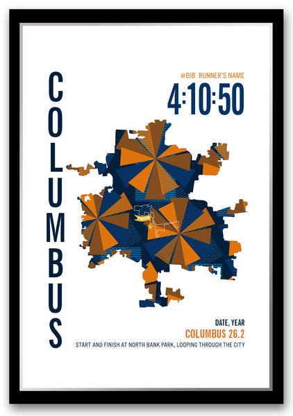 Columbus Marathoner Map