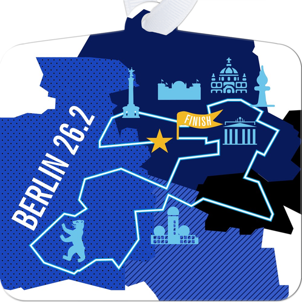 Berlin 26.2 Marathoner Course Map Ornament