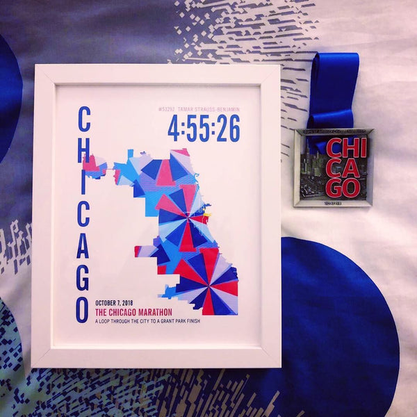 Chicago 26.2 Marathoner Map