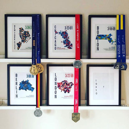 Chicago 26.2 City Race Map Marathon Poster