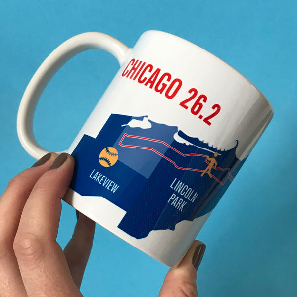 Chicago 26.2 Marathoner Map Course Mug