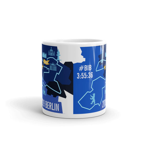 Personalized Berlin 26.2 Marathoner Course Map Mug