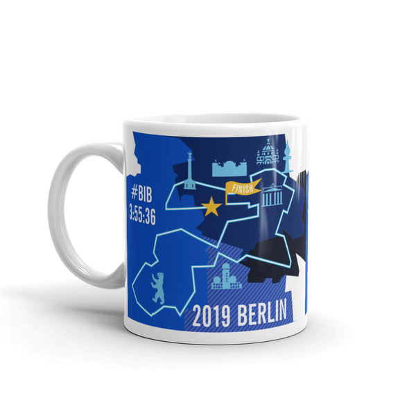 Personalized Berlin 26.2 Marathoner Course Map Mug