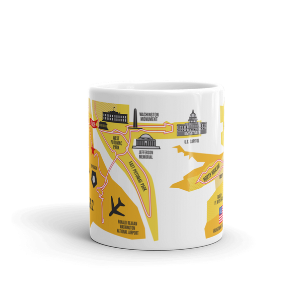 Personalized Marine Corps 26.2 Course Map Mug