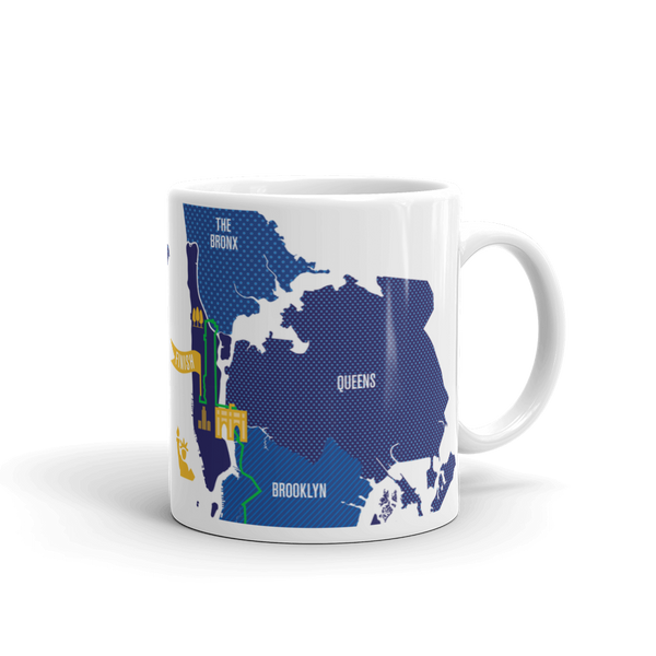 Personalized NYC 26.2 Marathoner Course Map Mug