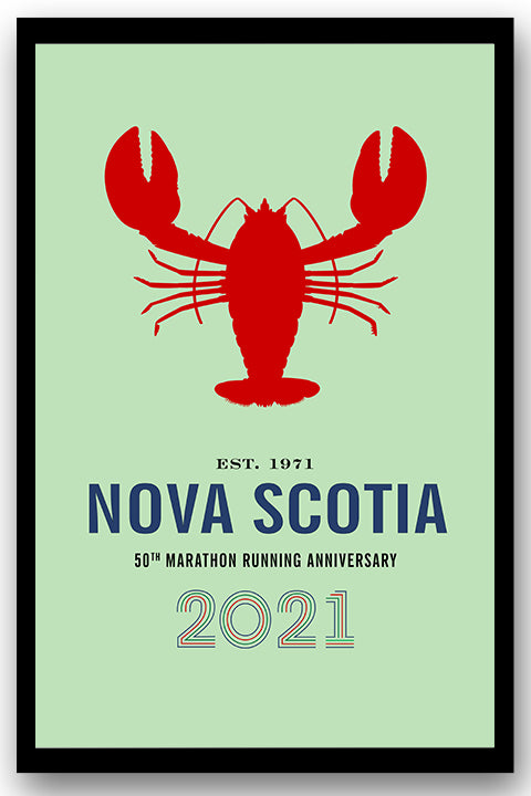 Special Edition Poster - Lobster - 2021 Nova Scotia Marathon 50th Anniversary Print