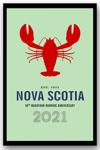 Special Edition Poster - Lobster - 2021 Nova Scotia Marathon 50th Anniversary Print
