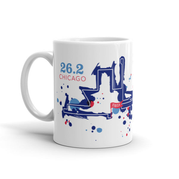 Chicago 26.2 Course Mug - Run Ink - 2