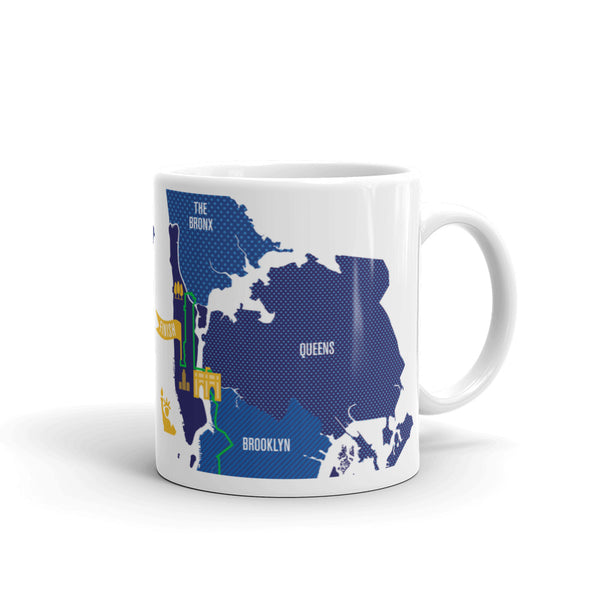 NYC 26.2 Marathoner Course Map Mug