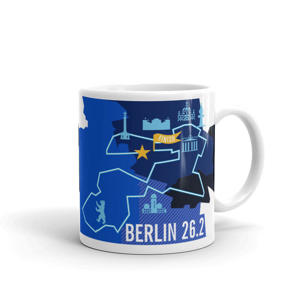 Berlin 26.2 Marathoner Course Map Mug