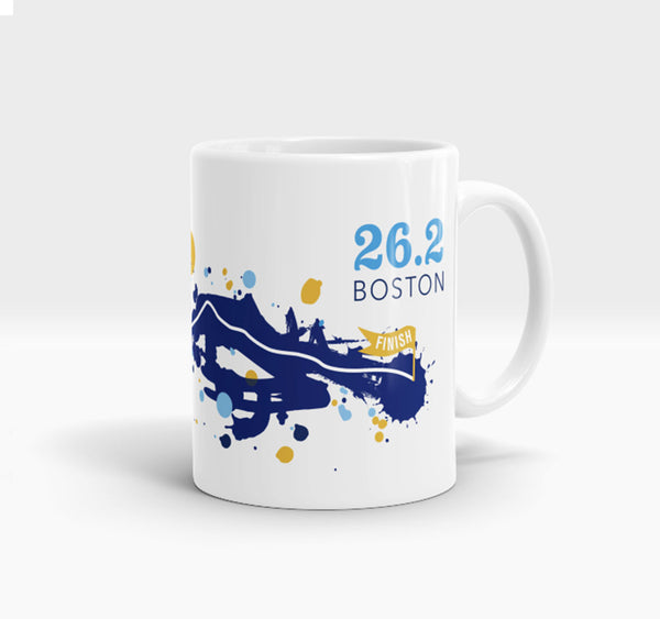 Boston 26.2 Course Mug - Run Ink - 1