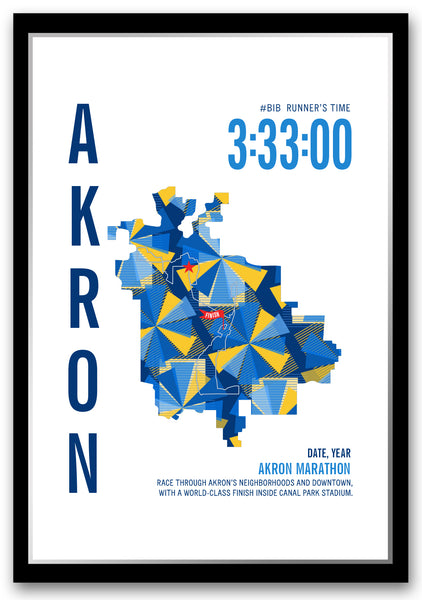 Akron Marathoner Map