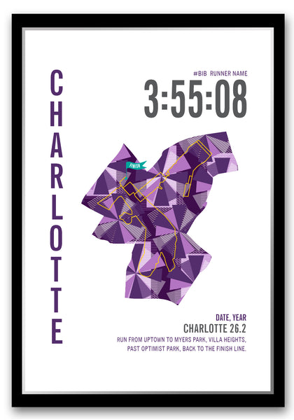 Charlotte Marathoner Map