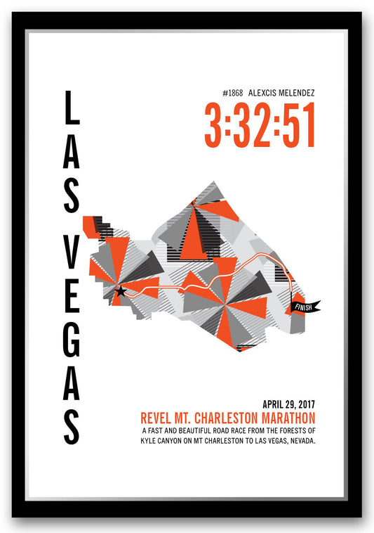 Revel Mt. Charleston Marathoner Map - Run Ink