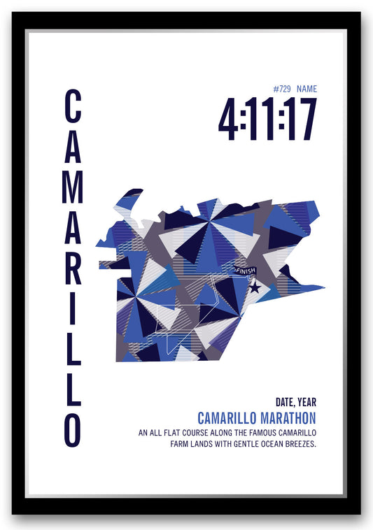 Camarillo Marathoner Map - Run Ink