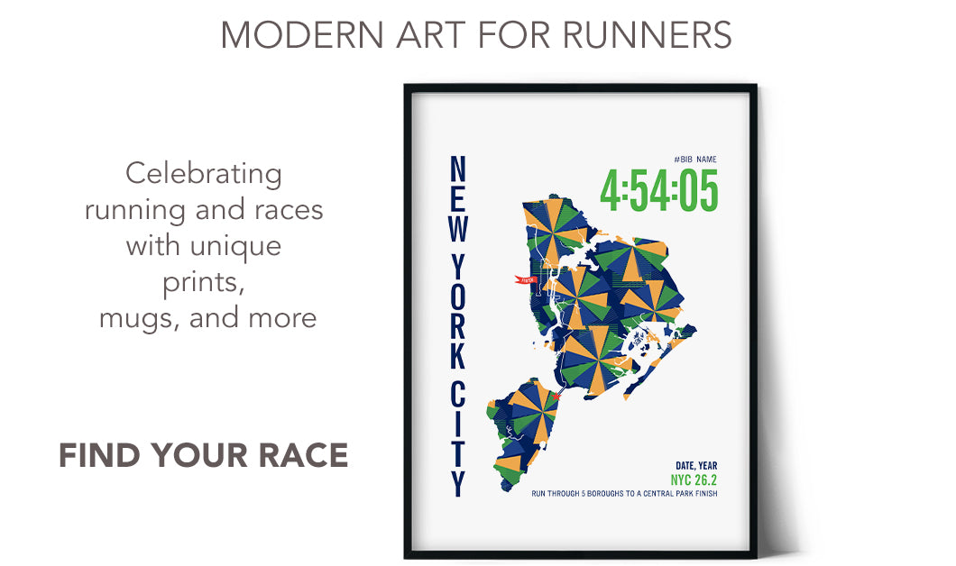 Run Ink - Personalized Course Maps for ANY Race - Custom Running Gifts